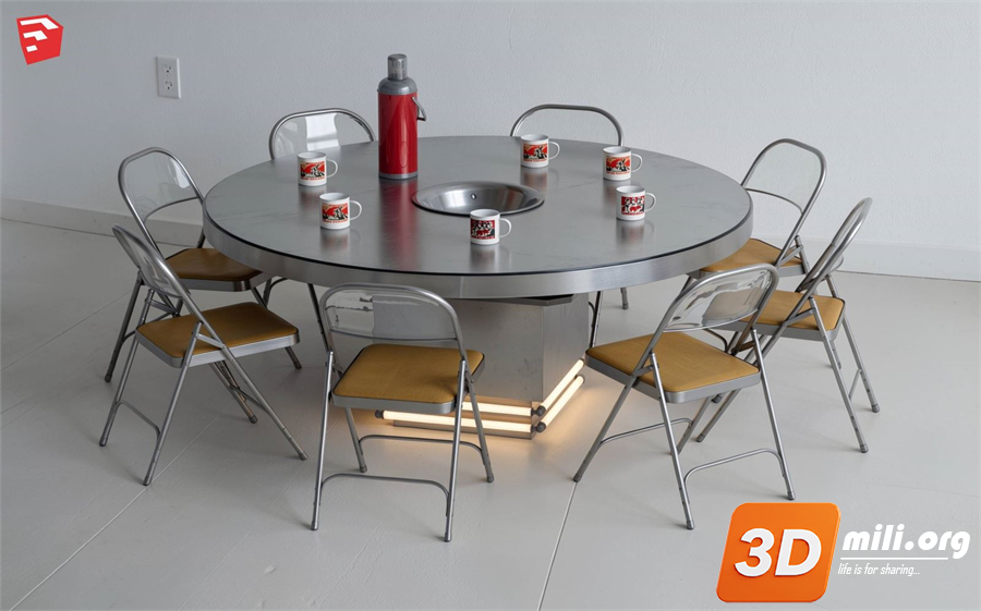 Dining Table Set Skp Files